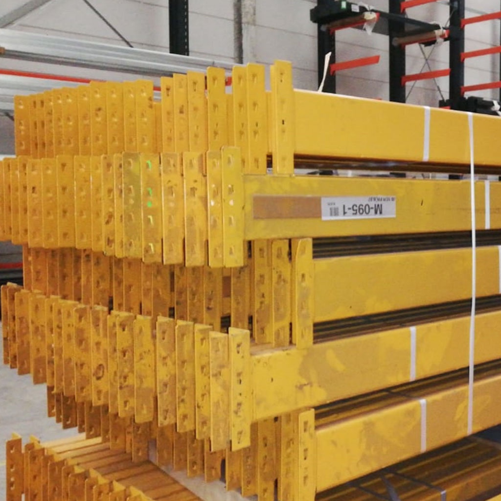 Voordeelrij gebruikte JH Esmena palletstelling 4100x10900x1100mm (hxbxd) - 4 secties 3 niveaus