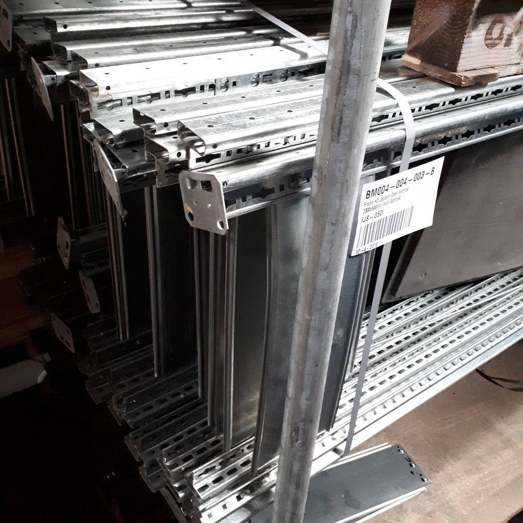 Voordeelrij gebruikte legbordstelling HD 2000x5180x500mm (hxbxd) 5 secties 5 niveaus