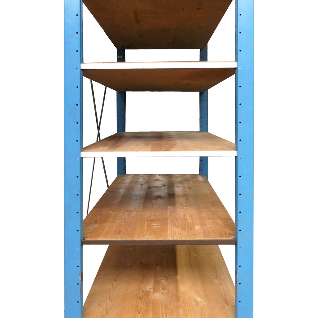 Voordeelrij gebruikte legbordstelling Lundia 2885x5180x500mm (hxbxd) 5 secties 10 niveaus