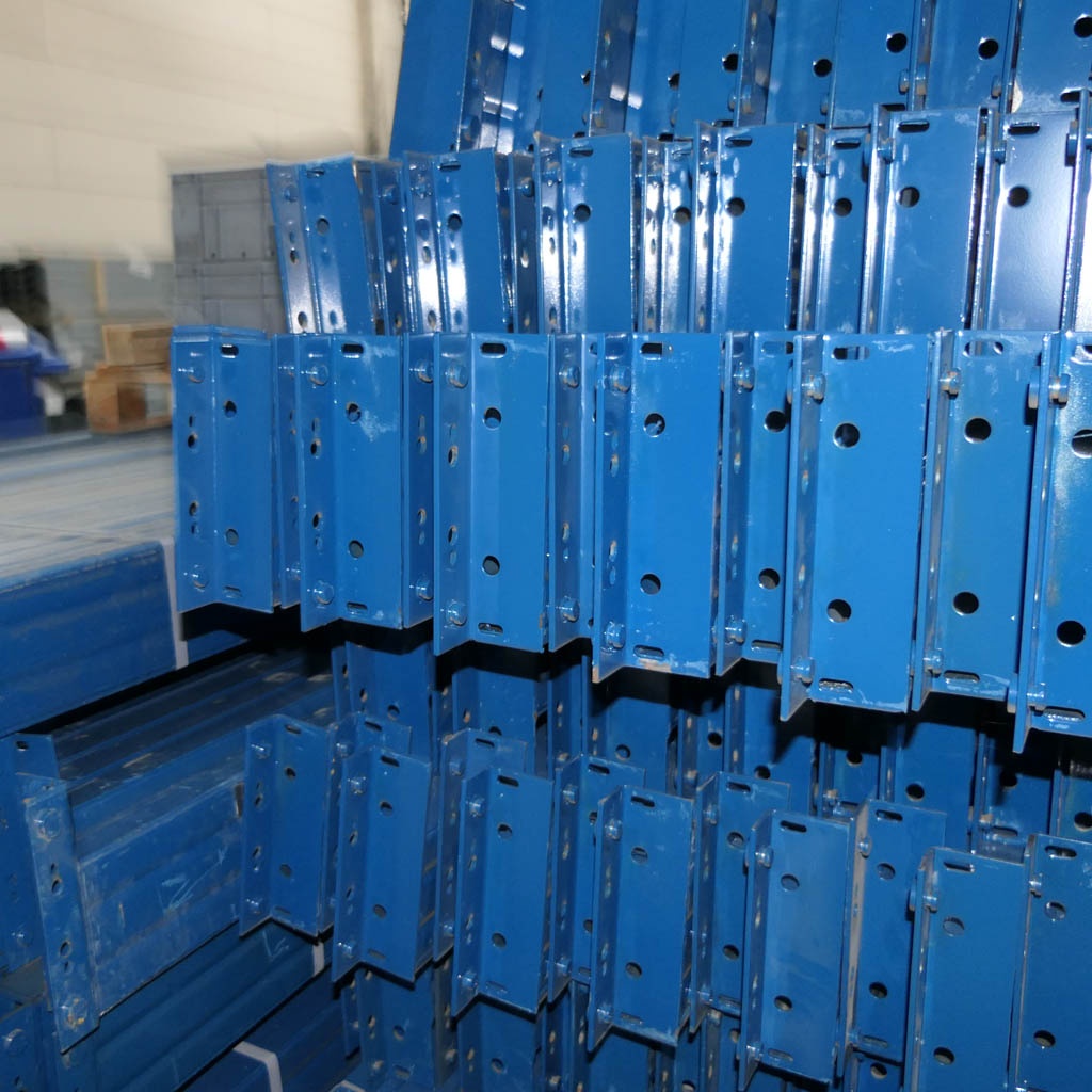 Voordeelrij gebruikte Polypal palletstelling 2375x9420x1050mm (hxbxd) - 3 secties 2 niveaus