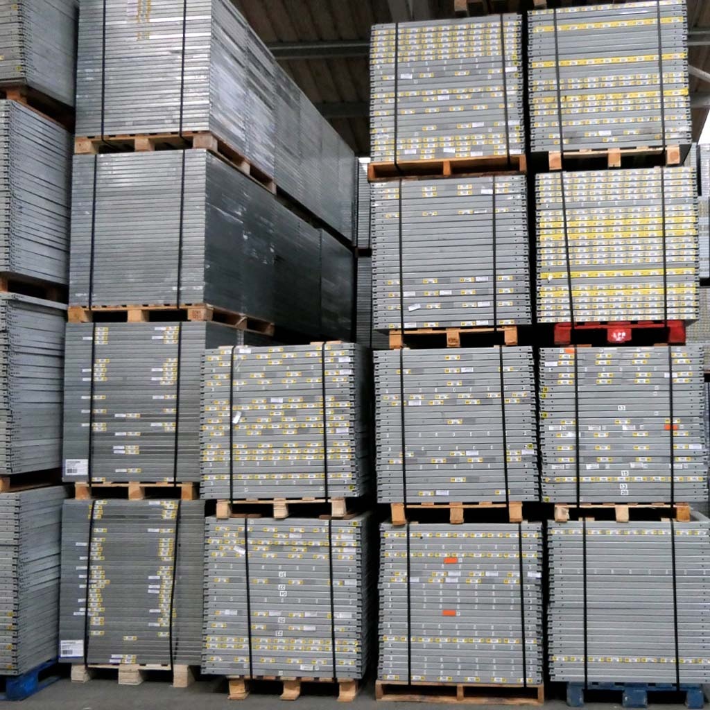 Voordeelrij gebruikte Schaefer R3000 legbordstelling 2500x5030x600mm (hxbxd) 5 secties 9 niveaus