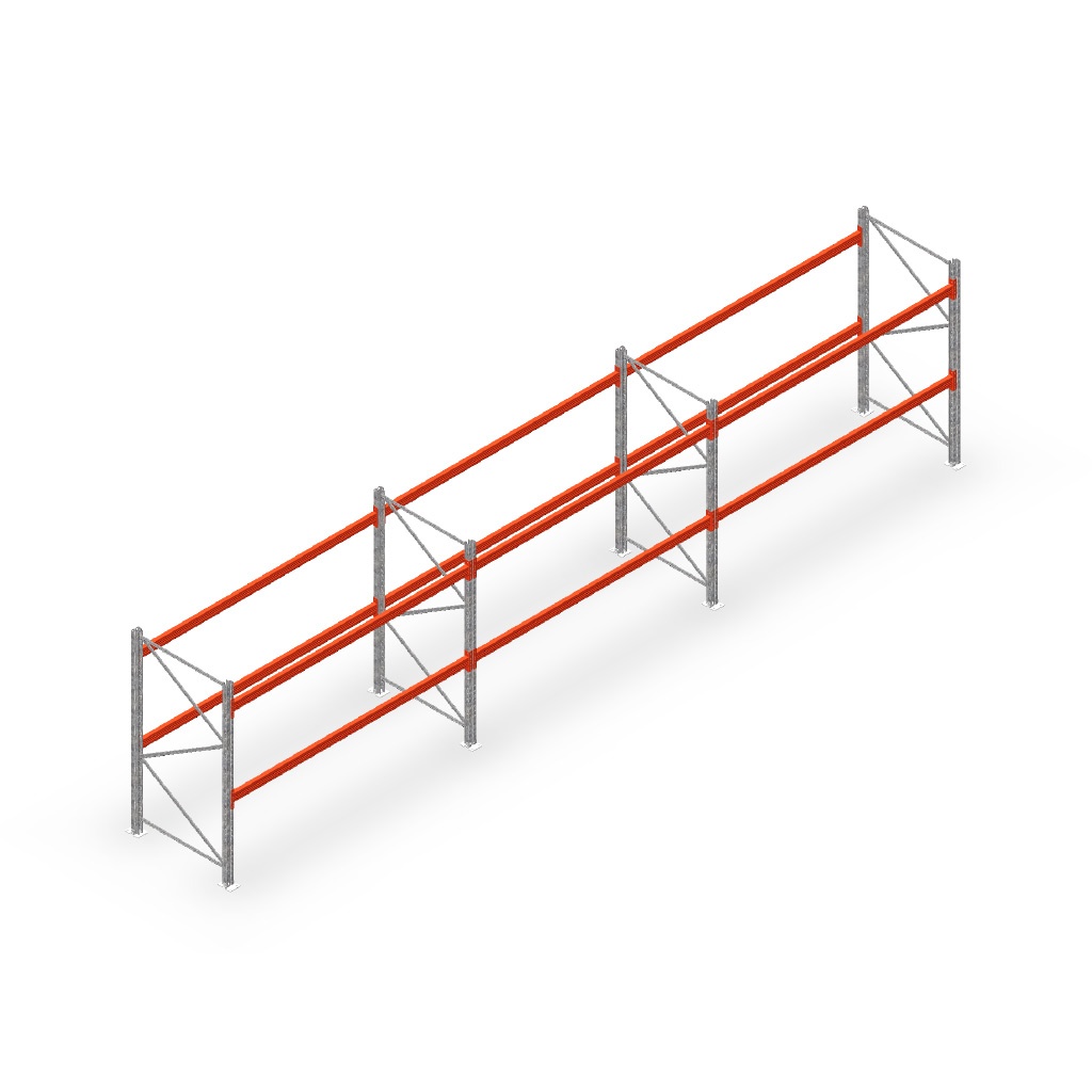 Palletstelling AR T2 voordeelrij 2000x8420x1100, M15051/2700 - 2 niveaus