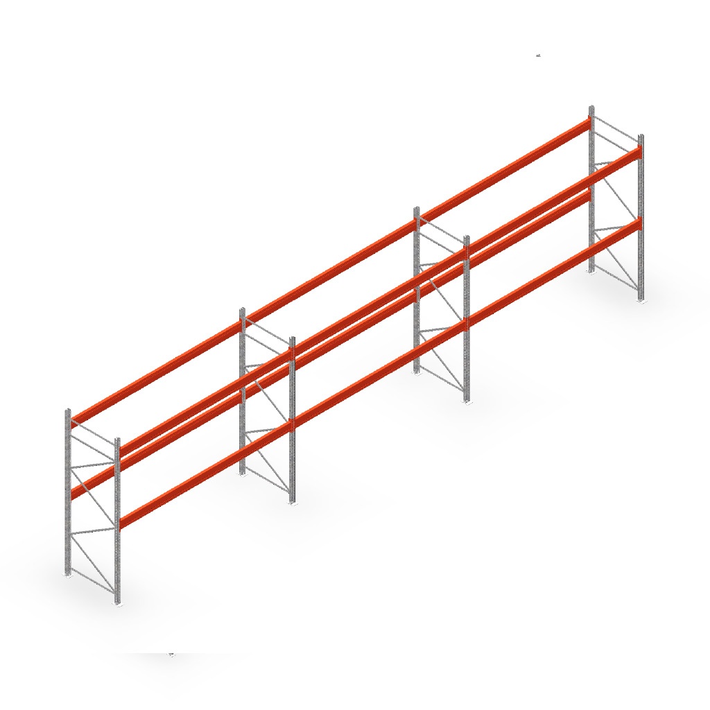 Palletstelling AR T2 voordeelrij 3000x11120x1100, T1451/3600 - 2 niveaus