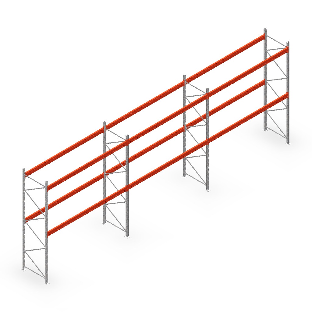 Palletstelling AR T2 voordeelrij 4000x11120x1100, T1451/3600 - 2 niveaus