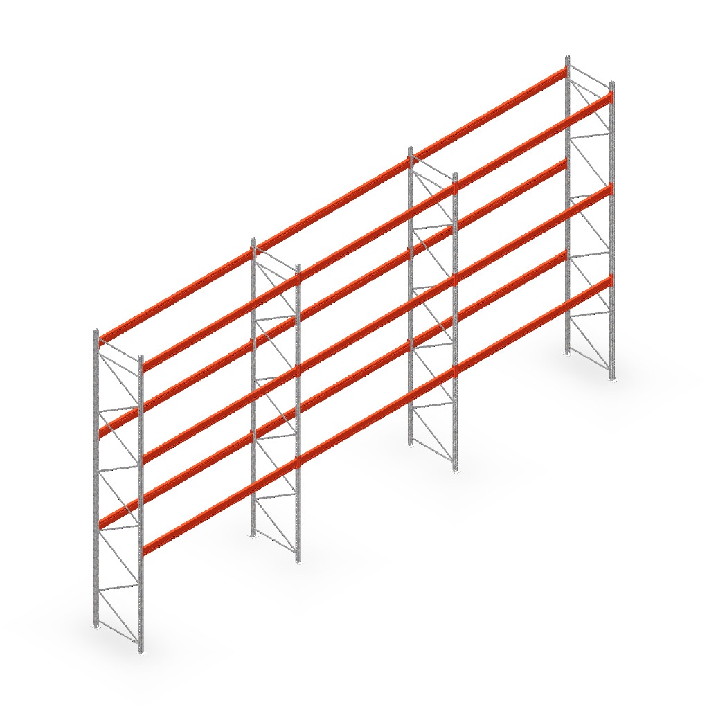 Palletstelling AR T2 voordeelrij 6000x11120x1100, T1451/3600 - 3 niveaus