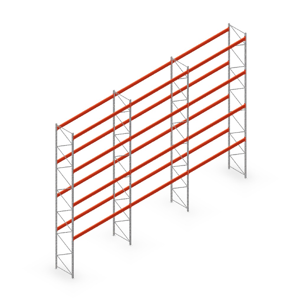 Palletstelling AR T2 voordeelrij 8000x11120x1100, T1451/3600 - 4 niveaus