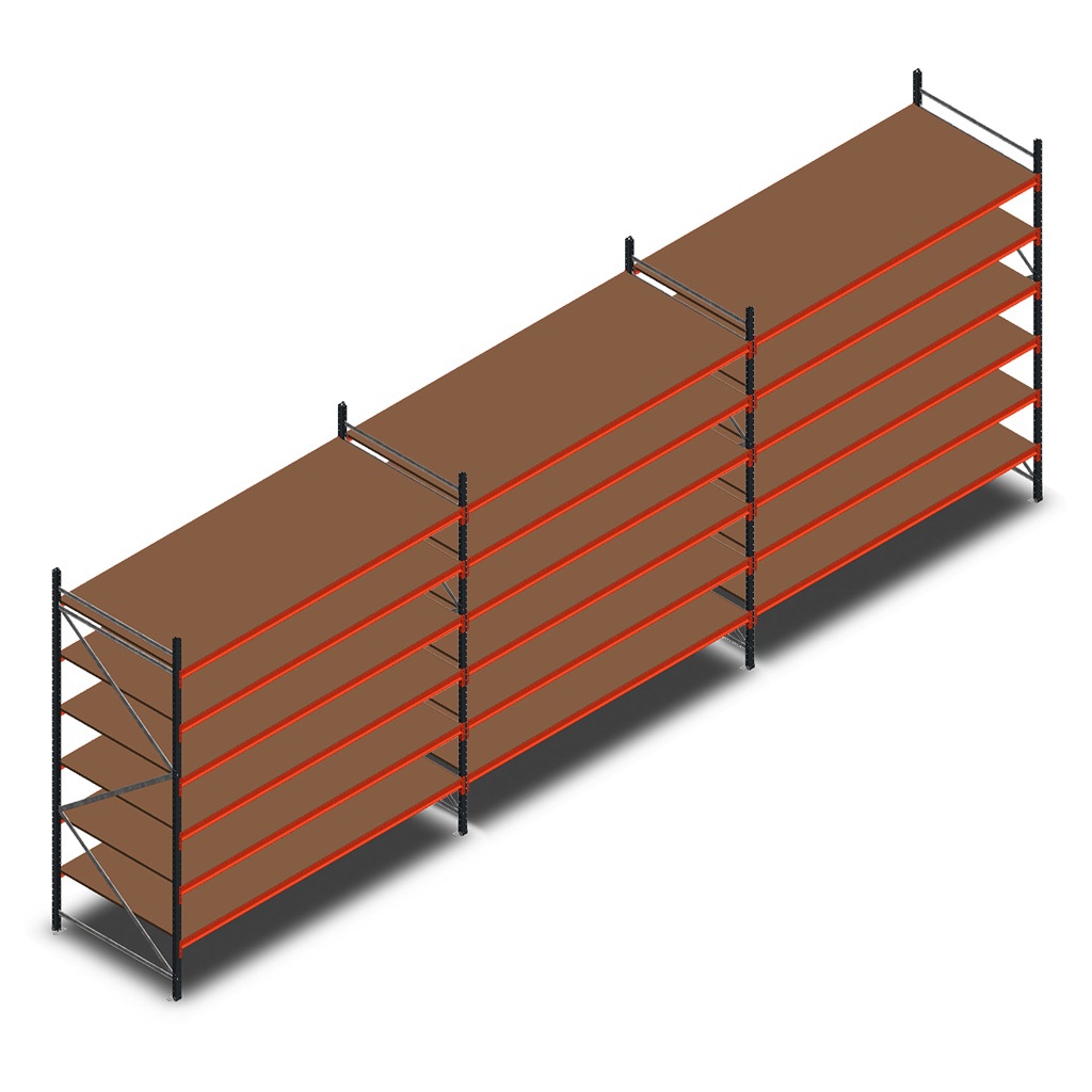 Voordeelrij grootvakstelling AR 3000x8340x1200mm (hxbxd) - 6 niveaus